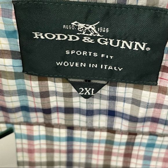 Albini Rodd & Gunn Italian Fabric Plaid Shirt 2XL - Picture 4 of 6